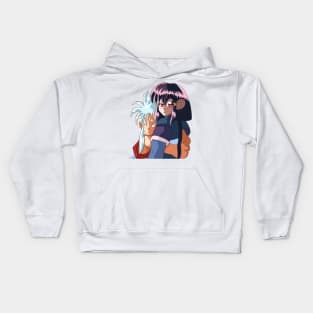 Ryoko hugging Ayeka Kids Hoodie